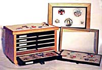 Political Buttons in a Museum Case